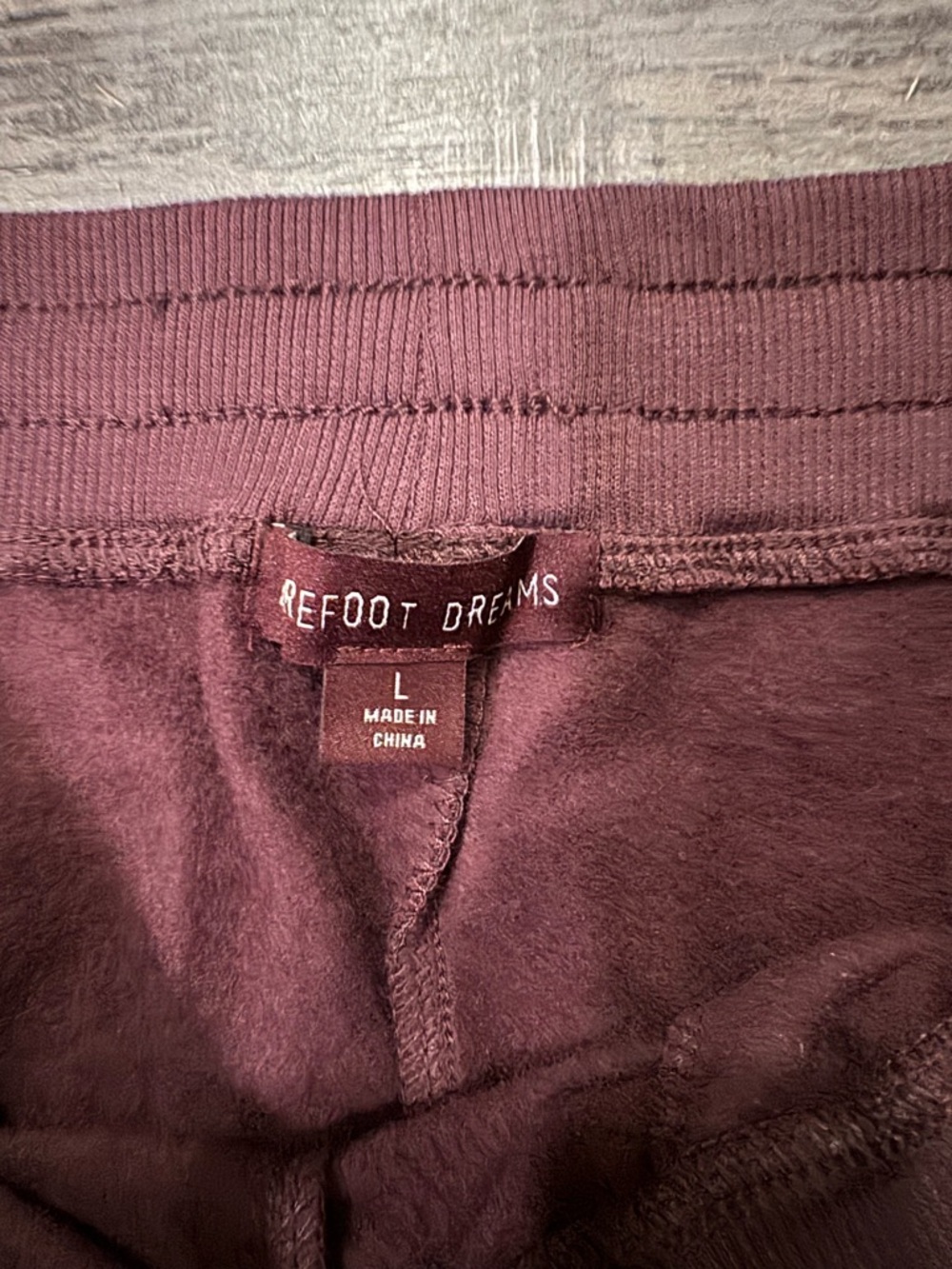 Barefoot Dreams Maroon Drawstring Joggers - Picture 2 of 5